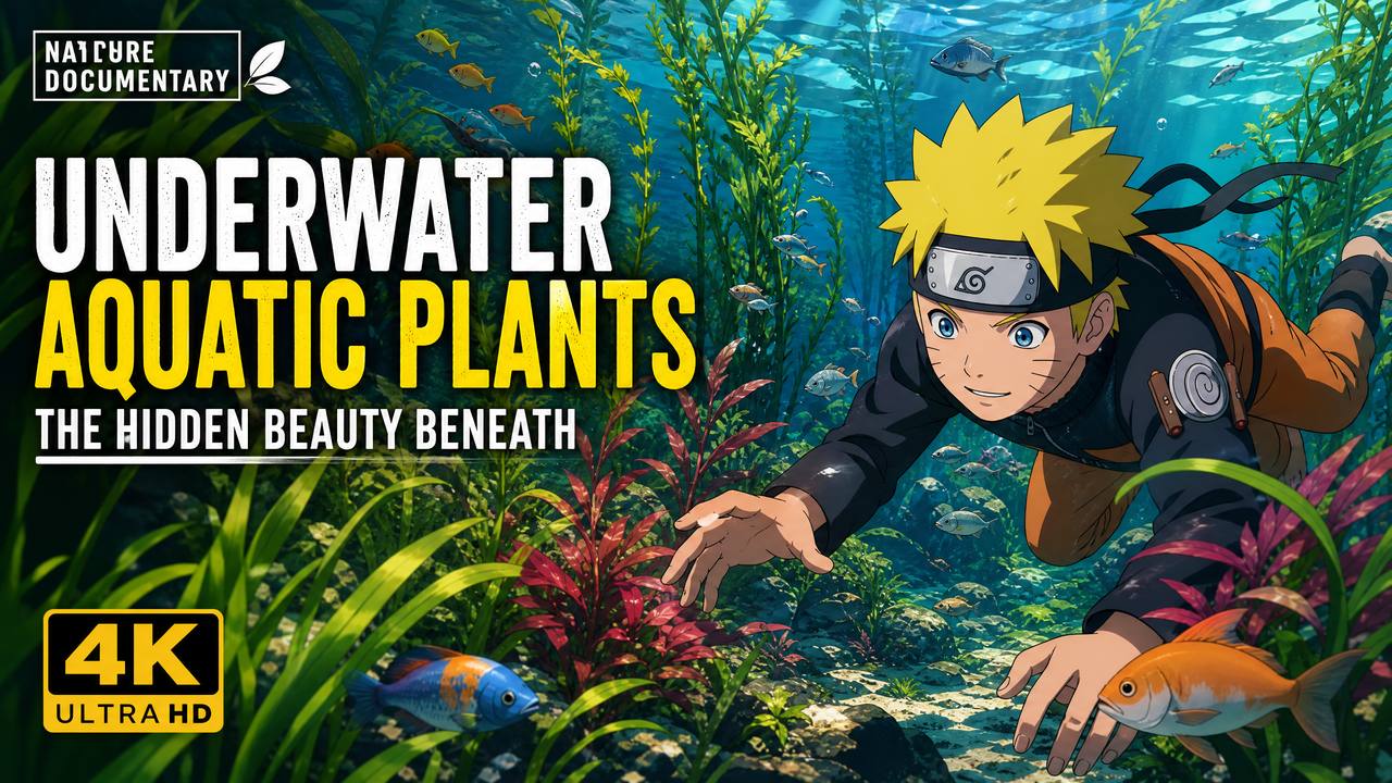 抖荫短视频植物视频教程-水下水生植物生态视频演示